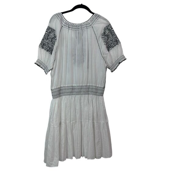 Lauren Ralph Lauren Women's Embroidered CottageCore Cotton Voile Dress Sz 12 - Picture 4 of 13
